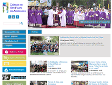 Tablet Screenshot of obispadosanfelipe.cl